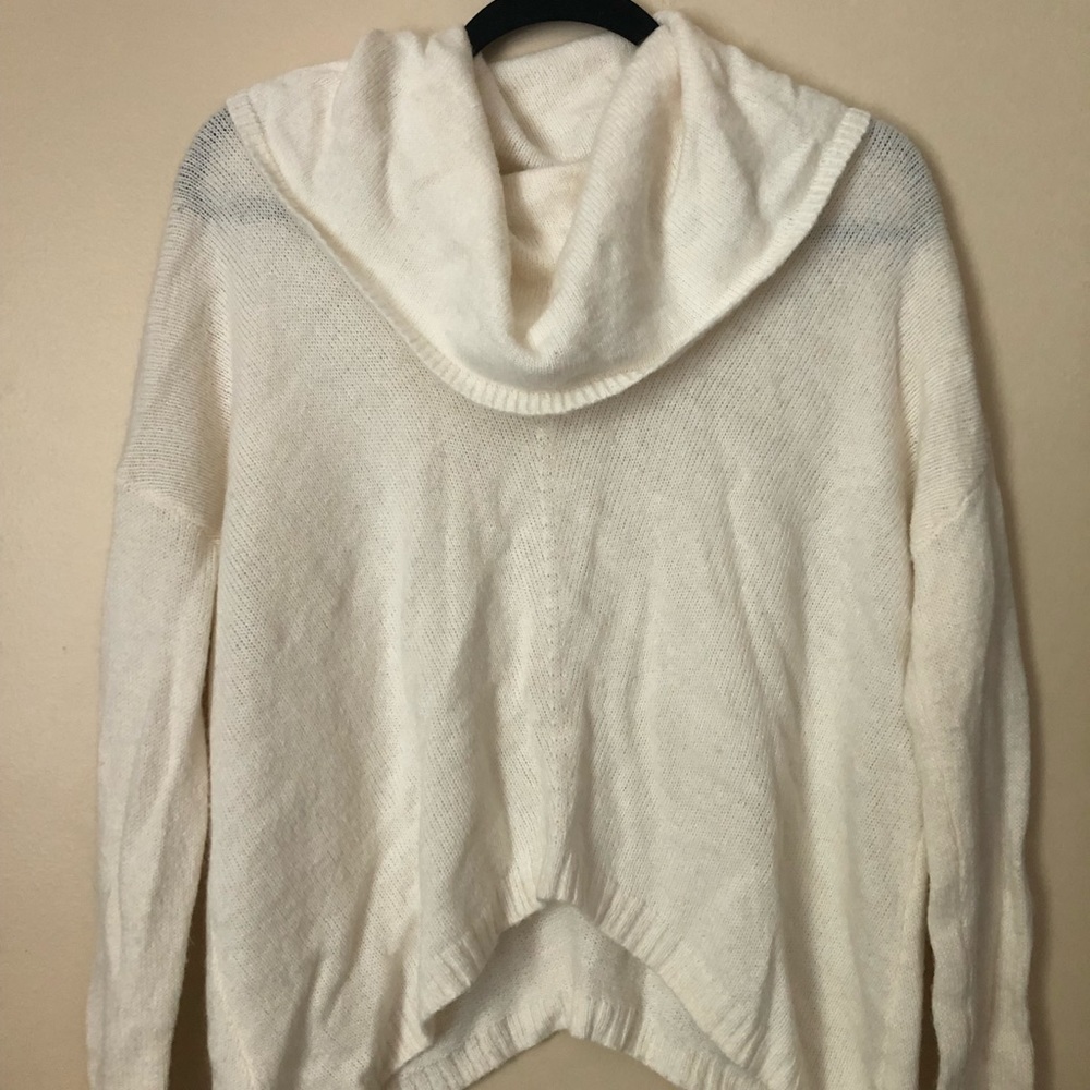 EXPRESS WHITE COWL NECK SWEATER